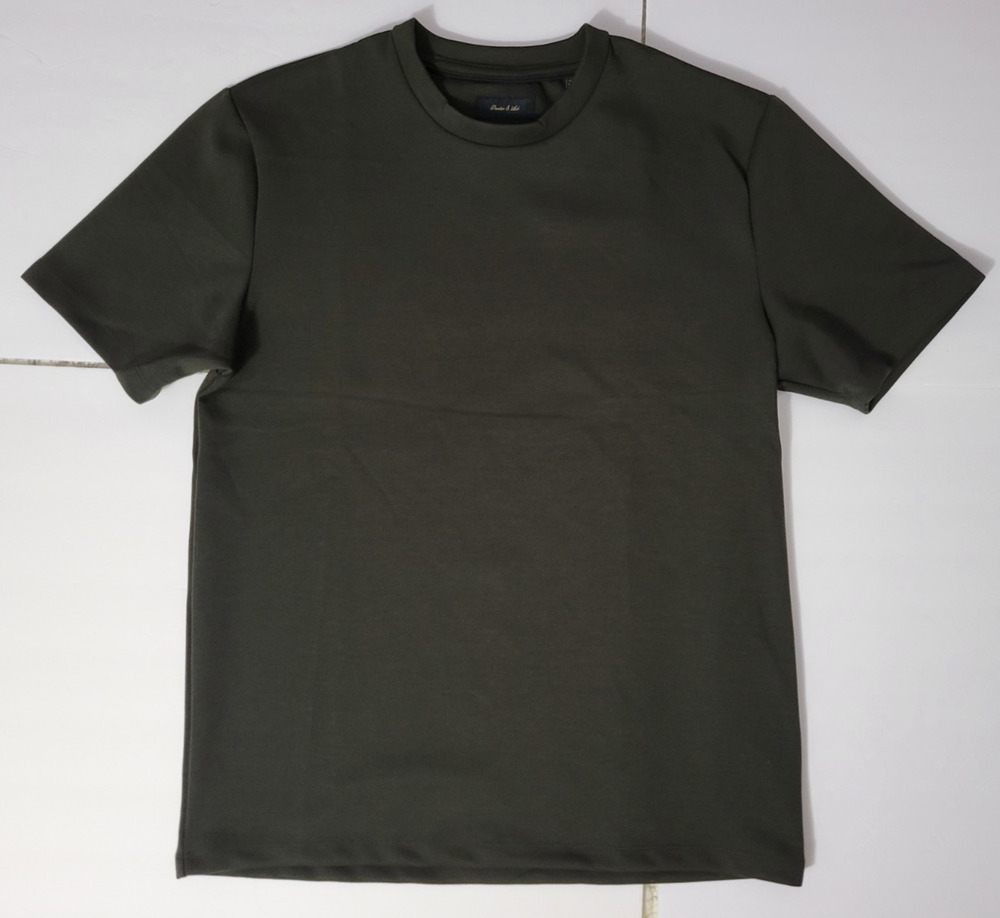 Porter & Ash Mens L Dark Olive Green Performance Stretch T Shirt Made USA